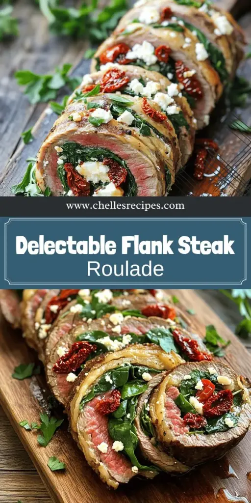 Elevate your dinner game with this flavorful and easy flank steak roulade recipe! Packed with delicious fillings like spinach, roasted red peppers, and feta cheese, this dish is sure to impress your guests. Discover simple preparation and cooking tips that make creating a masterpiece in your kitchen a breeze. Click through now to explore the complete recipe and make your next meal unforgettable!