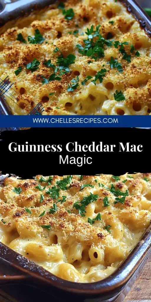 Indulge in a delicious twist on comfort food with our Guinness and Irish Cheddar Mac & Cheese recipe! This rich and creamy dish combines the sharpness of Irish Cheddar and the depth of Guinness for a flavor explosion that will wow your guests. Perfect for any occasion, follow our simple step-by-step guide for a mac and cheese masterpiece. Click through now to discover the full recipe and elevate your dinner game!