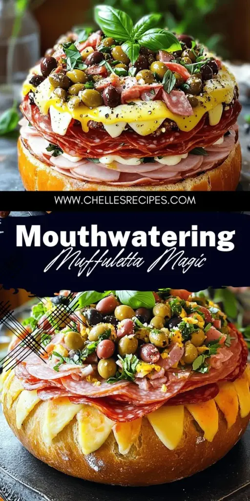 Indulge in the vibrant flavors of a classic Italian Muffuletta sandwich with this tasty and simple recipe! Perfect for lunch or picnics, this sandwich features layers of meats, cheese, and a zesty olive salad that will delight your taste buds. Easy to make and packed with bold flavors, it's a delicious way to enjoy Italian culture at home. Click through to explore the full recipe and create your own Muffuletta masterpiece!