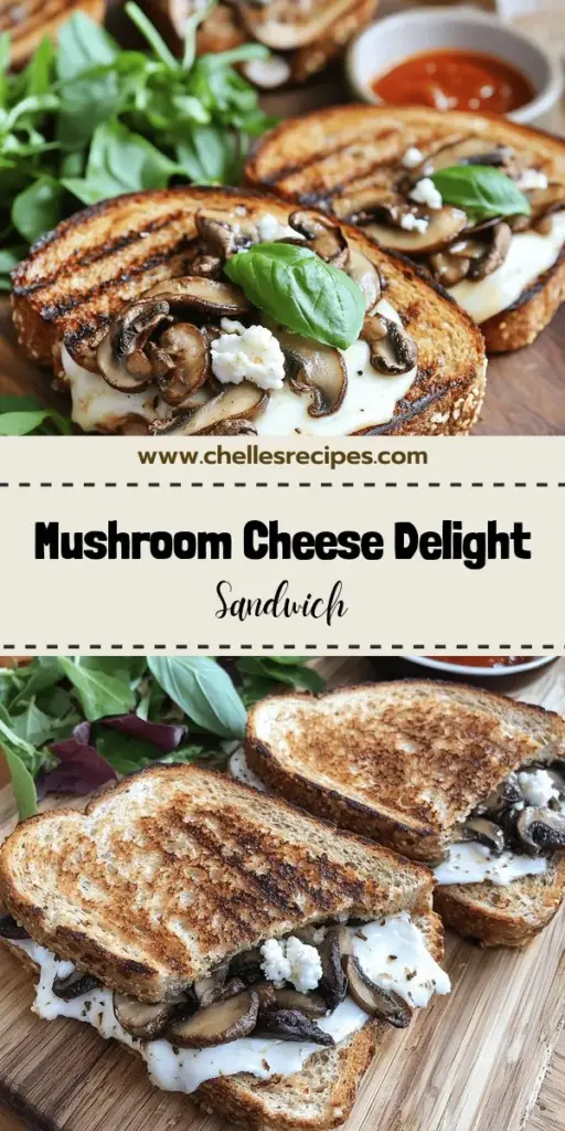 Craving a delicious and quick meal? Try this Grilled Mushroom Cheese Sandwich that's bursting with flavor! With a blend of savory mushrooms, gooey mozzarella, and tangy goat cheese, it's an easy, satisfying dish perfect for lunch or dinner. Follow the simple steps to grill it to perfection, and discover fun variations like different cheeses and toppings. Click through to explore the full recipe and elevate your meal time today!
