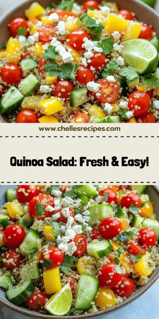 Craving a healthy and delicious meal? Discover the magic of a quinoa salad! This vibrant dish is packed with fresh veggies, proteins, and easy-to-make dressings that take your salad to the next level. Perfect for meal prep or a party centerpiece, you can customize it with seasonal ingredients and unique flavor combinations. Dive into the full recipe to create a scrumptious quinoa salad that will impress your friends and family. Click through to explore the endless possibilities!