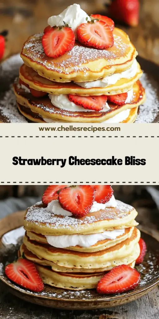 Elevate your breakfast game with these delightful Strawberry Cheesecake Pancakes! Fluffy and bursting with creamy cheesecake flavor, these pancakes are a morning treat you won't forget. Follow our simple recipe for a perfect stack topped with fresh strawberries and whipped cream. Perfect for any occasion, they are easy to make and fun to enjoy. Click through to explore the full recipe and indulge in a breakfast that will make your taste buds dance!