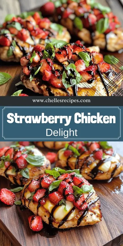 Elevate your dinner with this delicious Strawberry Bruschetta Chicken recipe! Juicy chicken breasts are topped with sweet strawberries, fresh basil, and gooey mozzarella for a burst of flavor in every bite. Perfect for family meals or impressing guests, this easy dish is a winner. Ready to bring something fresh to your table? Click to explore the full recipe and tips for creating your own vibrant masterpiece!