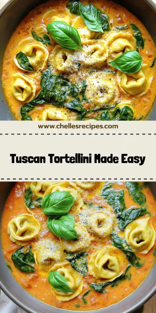 Indulge in the rich flavors of Tuscany with our easy Tuscan tortellini recipe! This guide provides all the essential tips, from selecting ingredients to creating a creamy sauce that perfectly complements the cheese tortellini. Elevate your cooking by exploring variations and sauce options, ensuring a delightful meal for family and friends. Ready to impress? Click to discover the full Tuscan tortellini recipe and bring some Italian flair to your kitchen!