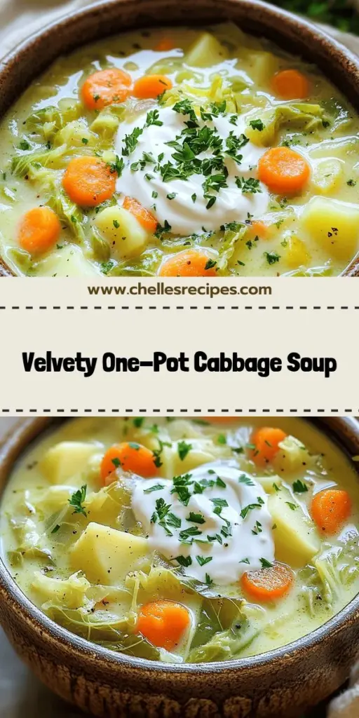Warm up your day with this delicious One-Pot Creamy Cabbage Soup that's rich and velvety! Perfect for quick weeknight meals or cozy weekends, this soup combines fresh veggies and creamy goodness for a satisfying dish. Discover tips for variations, dietary substitutions, and how to store leftovers for later enjoyment. Ready to create this comforting recipe? Click through to get the full details and start cooking your new favorite soup!