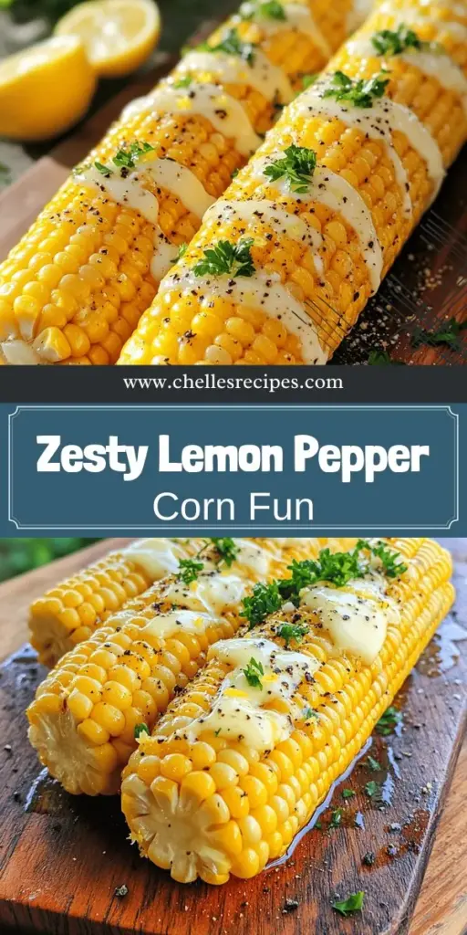 Brighten up your summer BBQ with a delicious Lemon Pepper Corn on the Cob! This recipe combines juicy corn with zesty lemon and bold pepper for a refreshing flavor experience. It's easy to prepare and sure to wow your guests. Check out the step-by-step guide and creative variations for a fun twist on this classic dish. Don’t miss out on the chance to make this flavorful treat at your next gathering—click through for the full recipe!