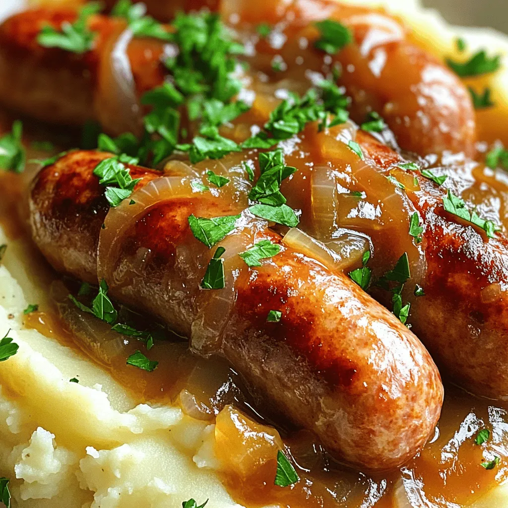 To make a great bangers and mash, you need quality ingredients. Here are the key components.