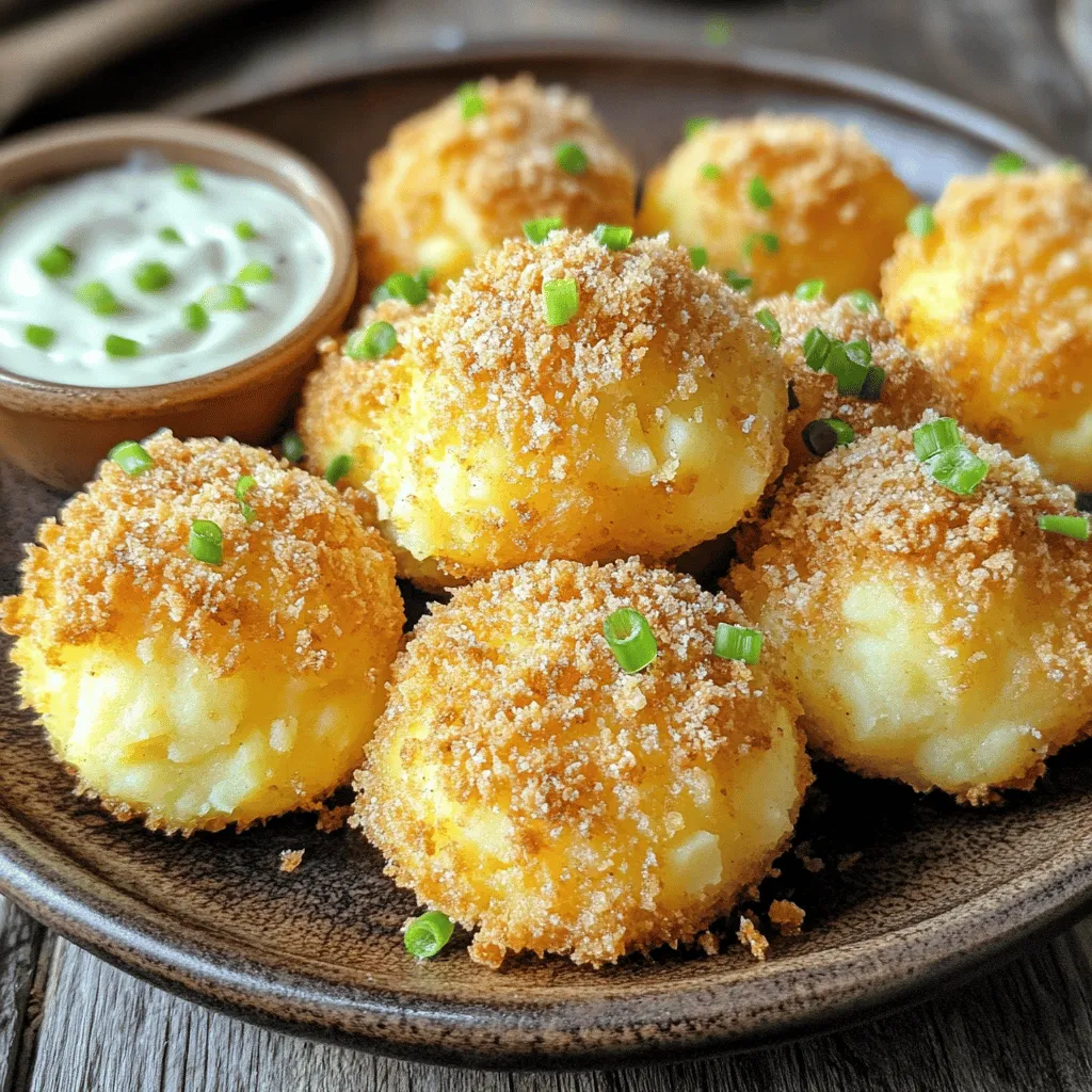 To make irresistible mashed potato cheese puffs, you need just a few key ingredients. Here’s the list: