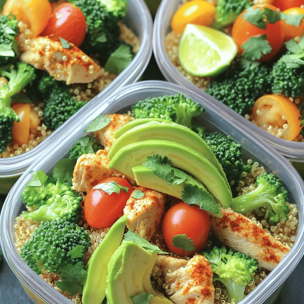 To make a delicious and healthy bodybuilding meal, you need some key ingredients. Here’s a list for our Protein-Packed Quinoa & Chicken Bowls: