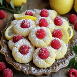 To make the best lemon raspberry cookies, you need just a few key ingredients. The base starts with all-purpose flour, baking powder, baking soda, and salt. These ingredients create the perfect structure for your cookies. You will also need unsalted butter and granulated sugar. These two ingredients make the cookies rich and sweet.