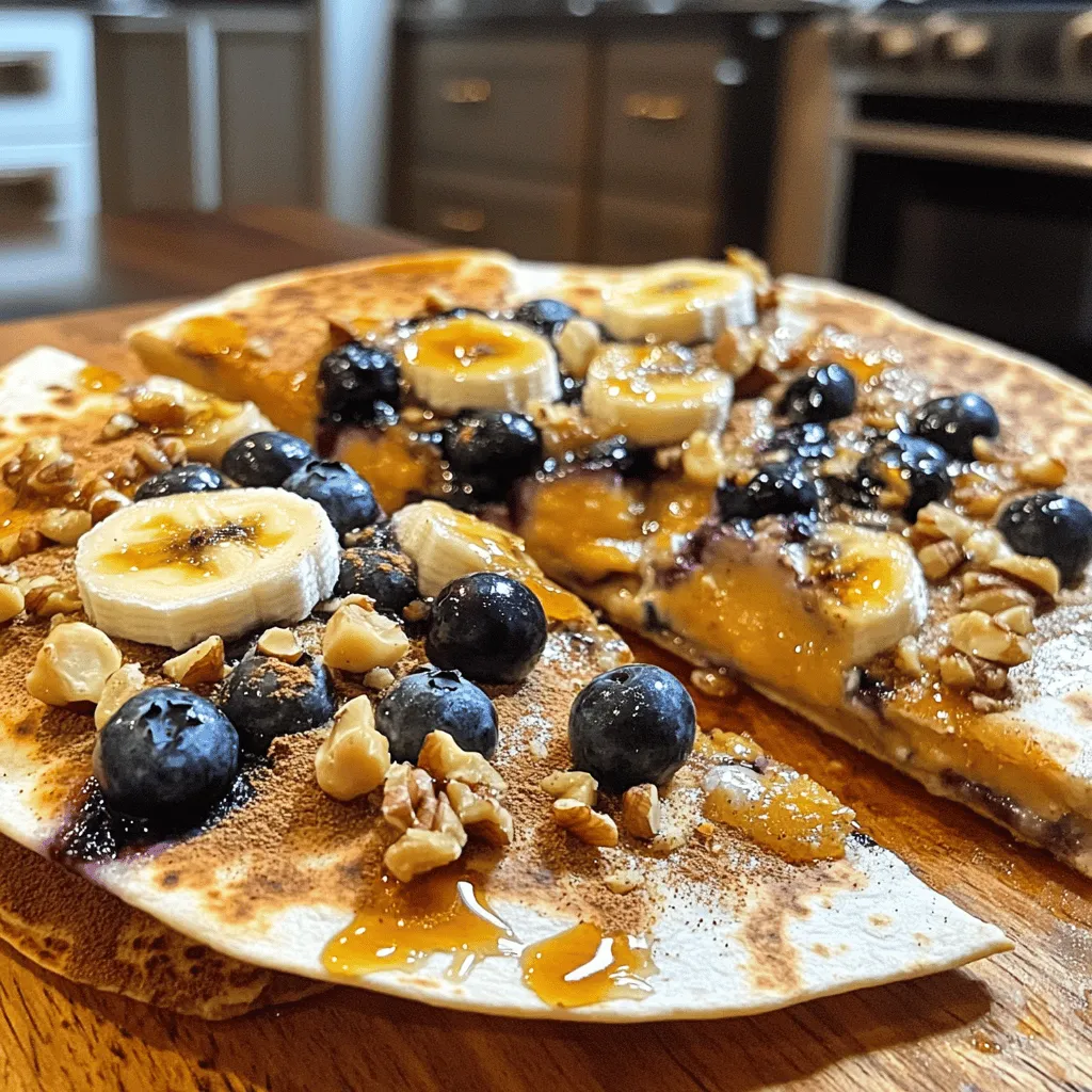 Making a blueberry breakfast quesadilla is quick and fun. It starts with simple ingredients like flour tortillas and fresh blueberries. You can even use cream cheese for a rich taste. I love using honey, but maple syrup works well too.