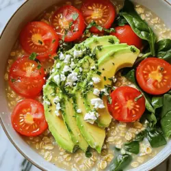 Savory Oatmeal Bowl Flavorful and Wholesome Meal