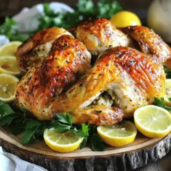 Lemon Garlic Roasted Chicken Juicy and Simple Recipe