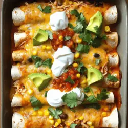 Easy Chicken Enchiladas Quick and Simple Recipe
