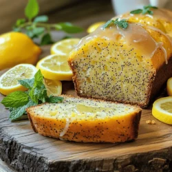 To make the best Zesty Lemon Poppy Seed Bread, you will need some simple ingredients. Each one plays a key role in making the bread tasty and moist. Here’s what you’ll need: - 1 ½ cups all-purpose flour - 1 tablespoon poppy seeds - 1 teaspoon baking powder - ½ teaspoon baking soda - ¼ teaspoon salt - ½ cup unsalted butter, softened - 1 cup granulated sugar - 2 large eggs - 1 teaspoon vanilla extract - Zest of 2 large lemons - ½ cup plain Greek yogurt - ¼ cup fresh lemon juice Using fresh and quality ingredients makes a big difference. The zest from the lemons adds a bright flavor that pairs perfectly with the poppy seeds. The Greek yogurt keeps the bread moist and adds a nice tang. For the best taste, measure your ingredients carefully. If you want to see how to put these together, check out the Full Recipe. It's a complete guide to making this delightful bread! To make Zesty Lemon Poppy Seed Bread, follow these steps closely. They will guide you to a light, fluffy treat. - Preheat your oven to 350°F (175°C) and grease a 9x5 inch loaf pan. This step helps prevent sticking. - In a medium bowl, whisk together the dry ingredients. Combine 1 ½ cups of flour, 1 tablespoon of poppy seeds, 1 teaspoon of baking powder, ½ teaspoon of baking soda, and ¼ teaspoon of salt. This mix gives the bread its structure and flavor. - In a large bowl, cream together ½ cup of softened butter and 1 cup of granulated sugar. Mix until fluffy. This creates a light base for your bread. - Next, add in 2 large eggs, 1 teaspoon of vanilla extract, and the zest of 2 large lemons. Mix well. The zest adds a bright flavor to the dough. - Combine the wet and dry ingredients. Alternate adding the dry mix with ½ cup of Greek yogurt and ¼ cup of fresh lemon juice. Start and end with the flour mix. Stir just until combined. Avoid overmixing; this keeps the bread tender. - Pour the batter into the prepared pan. Smooth the top with a spatula for even baking. - Bake for 50-60 minutes, or until a toothpick comes out clean from the center. After baking, let it cool in the pan for 10 minutes. - Finally, transfer the bread to a wire rack to cool completely. This step helps maintain the bread's texture. You can find the full recipe above to keep your baking easy and fun! Enjoy the process and the delicious smell that fills your kitchen. - Use room temperature ingredients. This helps mix everything well. - Do not overmix the batter. This keeps the bread soft and fluffy. - Check for doneness with a toothpick. Insert it into the center of the bread. - For a beautiful presentation, slice the bread and place it on a nice platter. - Garnish with fresh lemon slices and mint leaves for color and zest. - Pair your bread with tea or coffee for a delightful treat. - Consider drizzling a lemon glaze over the top for added sweetness. The glaze can be made with powdered sugar and lemon juice. These little touches make your bread shine! For the complete recipe, check out the Full Recipe section. {{image_2}} You can make Zesty Lemon Poppy Seed Bread even better with some fun additions. One great idea is to add fruits like blueberries or cranberries. These fruits can bring a sweet burst in every bite. Just fold in about one cup of your chosen fruit into the batter. Another twist is to try different citrus zests. Lime or orange can add a unique flavor. Just replace some lemon zest with an equal amount of lime or orange zest. This change keeps the bread fresh and exciting! If you need a gluten-free option, you can easily swap all-purpose flour with a gluten-free blend. Just make sure to pick a blend that works well for baking. This way, you can still enjoy delicious bread without gluten. For a vegan version, replace the eggs with flax eggs. Mix one tablespoon of ground flaxseed with three tablespoons of water. Let it sit for a few minutes until it thickens. You can also use vegan butter instead of regular butter. This keeps the bread rich and tasty while fitting your diet. For the full recipe, check the main section of this article! To keep your Zesty Lemon Poppy Seed Bread fresh, wrap it tightly in plastic wrap. This keeps the air out and moisture in. Store the bread at room temperature for up to three days. If you want to save it longer, freezing is a great option. To freeze, slice the bread first. Then wrap each slice in plastic wrap, followed by aluminum foil. This step prevents freezer burn. You can freeze the bread for up to three months. Just remember to label it with the date! When you’re ready to enjoy your bread again, reheating it properly is key. For the best flavor and texture, use an oven. Preheat it to 350°F (175°C). Place the bread on a baking sheet and cover it with foil. Heat for about 10-15 minutes. This keeps the bread moist. If you're in a hurry, you can use a microwave. Place a slice on a microwave-safe plate. Heat it for about 15-20 seconds. Just be careful not to overheat it, or it may become dry. How to make Zesty Lemon Poppy Seed Bread moist? To keep the bread moist, use Greek yogurt. It adds creaminess and flavor. Also, do not overbake the bread. Check it a few minutes early. If it’s golden and a toothpick comes out clean, it’s done. Can I use bottled lemon juice instead of fresh? You can use bottled lemon juice, but fresh juice gives better taste. Fresh lemons add bright flavor and aroma. Always zest your lemons for that extra kick! How long does Zesty Lemon Poppy Seed Bread last? The bread lasts for about 3-4 days at room temperature. Store it in an airtight container to keep it fresh. You can also freeze it for up to three months. Is it possible to make this bread in a muffin form? Yes, you can make muffins! Just pour the batter into a muffin tin. Bake for about 18-20 minutes. They will be easy to grab and enjoy on the go. What to do if the bread sinks in the middle? If your bread sinks, it might be undercooked. Always check it with a toothpick. If it comes out wet, bake it a bit longer. Also, avoid opening the oven door too soon. Tips for avoiding a dry texture. To avoid dryness, ensure your butter is softened but not melted. Use room temperature eggs. Lastly, do not overmix the batter; mix just until combined. This keeps the bread light and fluffy. This article walks you through making Zesty Lemon Poppy Seed Bread. We covered the key ingredients, step-by-step instructions, and helpful tips. You learned about flavor variations and storage ideas too. Baking this bread offers a fresh burst of flavor in every slice. With the right methods, you can create a treat that impresses. Enjoy your baking journey and share your tasty results!