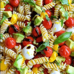 Caprese Pasta Salad Fresh and Flavorful Delight
