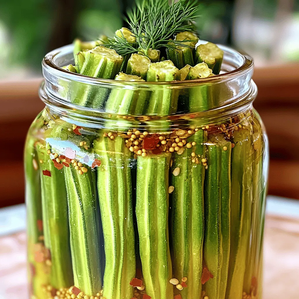 Refrigerator Pickled Okra Flavorful and Easy Recipe