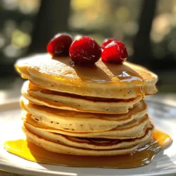 Cherry Vanilla Protein Pancakes Easy and Healthy Recipe