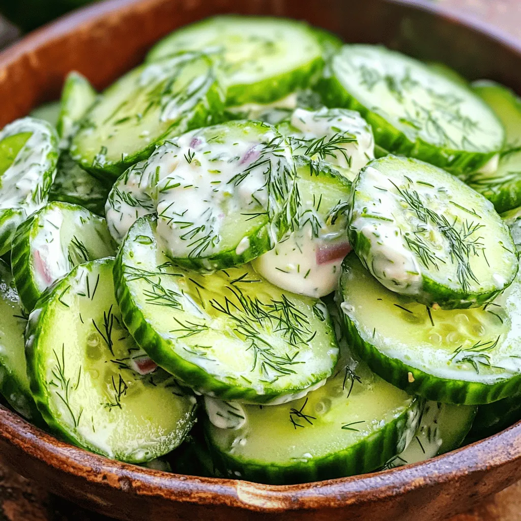 Creamy Cucumber Dill Salad Refreshing Summer Dish