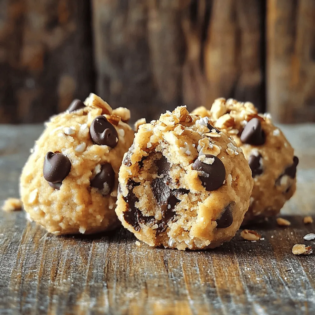 To make this delightful cookie dough, you will need: - 1 cup cottage cheese (low-fat or full-fat) - 1/2 cup almond flour - 1/4 cup rolled oats - 1/4 cup honey or maple syrup - 1 teaspoon vanilla extract - 1/2 teaspoon baking powder - 1/4 teaspoon salt - 1/2 cup dark chocolate chips or cacao nibs These ingredients combine to create a smooth and high-protein dough. Cottage cheese gives it a creamy base and adds protein. Almond flour and oats provide a nice texture. You can use either honey or maple syrup for sweetness. Honey has a richer flavor and thick texture. It blends well with the cottage cheese. Maple syrup is lighter and adds a unique taste. Both options work well in this recipe. Choose what you like best. You can make this cookie dough even more fun with toppings. Here are some ideas: - Crushed nuts for crunch - Coconut flakes for a tropical twist - Dried fruit for added sweetness Feel free to mix and match toppings. This lets you create a unique snack each time! Start by grabbing a large mixing bowl. Add 1 cup of cottage cheese. You can choose low-fat or full-fat, depending on your taste. Then, pour in 1/4 cup of honey or maple syrup for sweetness. Add 1 teaspoon of vanilla extract for flavor. Mix all these ingredients well until the mixture is smooth and creamy. This step is vital. You want the sweetness and flavor to blend well. In a separate bowl, take 1/2 cup of almond flour. Then, add 1/4 cup of rolled oats for texture. Next, toss in 1/2 teaspoon of baking powder and 1/4 teaspoon of salt. Whisk these dry ingredients together. Make sure they are well mixed. This helps the dough rise and taste great. Now, it’s time to bring it all together. Gradually add the dry mixture to the wet mixture. Stir continuously as you do this. The dough will start to thicken. Once combined, fold in 1/2 cup of dark chocolate chips or cacao nibs. Mix until the chips are evenly spread throughout the dough. If you want to add extra toppings, like crushed nuts or coconut flakes, now is the time. Use a spoon or melon baller to scoop out portions of the cookie dough. Place them on a plate or in a sealed container. Finally, chill your cookie dough in the refrigerator for at least 30 minutes. This helps it firm up nicely before you enjoy it. To get the best texture for your cookie dough, start with smooth cottage cheese. If you use chunky cottage cheese, it can make your dough lumpy. Mix the cottage cheese well with honey and vanilla first. This step helps create a creamy base. When adding the dry ingredients, stir gently. Overmixing can make the dough tough. Aim for a thick, but soft texture. Chilling the dough is key for a great bite. After mixing, scoop the dough into balls. Place them on a plate or in a container. Cover them with plastic wrap. Chill the dough for at least 30 minutes. This time helps the flavors meld and firms up the dough. If you skip this step, the dough can fall apart when you serve it. Store any leftover dough in an airtight container. Keep it in the fridge for up to a week. For longer storage, you can freeze the cookie dough balls. Just place them in a freezer-safe bag. When ready to eat, let them thaw in the fridge overnight. Serve them cold for a refreshing treat. You can also top them with crushed nuts or coconut flakes for extra flavor. {{image_2}} You can easily make this cookie dough vegan. Replace cottage cheese with silken tofu. Use maple syrup instead of honey. Swap almond flour for oat flour or a nut-free blend. The texture remains creamy and delicious. You still get that high protein kick, perfect for plant-based diets. For a gluten-free version, stick with almond flour and rolled oats. Ensure your oats are labeled gluten-free. Almond flour is a great choice as it adds protein and flavor. If you want, use coconut flour as an alternative. Just remember, coconut flour absorbs more moisture, so adjust the liquid as needed. You can spice up the dough with cinnamon or nutmeg. Just add a teaspoon to the dry mix. If you love vanilla, try adding more vanilla extract for a richer taste. You can also experiment with almond or peppermint extract. Each option gives your cookie dough a new twist! To keep your high-protein cottage cheese cookie dough fresh, store it in an airtight container. This helps prevent it from drying out. If you plan to eat it within a few days, keep it in the fridge. The dough can stay fresh for about a week in the fridge. If you want to save some cookie dough for later, freezing is a great option. Scoop individual portions of the dough onto a baking sheet lined with parchment paper. Freeze them for about an hour until they are firm. Then, transfer the frozen dough balls to a freezer-safe bag or container. This method can keep them fresh for up to three months. When you're ready to enjoy them, just thaw them in the fridge overnight. When you want to eat your cookie dough after storing or freezing, you can refresh it. If it feels too hard, let it sit at room temperature for about 10-15 minutes. This will soften it. You can also microwave it in short bursts of 10 seconds to warm it up. Just be careful not to overheat it, as this can change the texture. Enjoy your delicious cookie dough just like the day you made it! Yes, you can use Greek yogurt. It offers a similar texture. However, Greek yogurt is tangier than cottage cheese. This may change the flavor a bit. Feel free to try it if you want a different taste. To lower carbs, you can swap almond flour for coconut flour. Coconut flour has fewer carbs but absorbs more liquid. You may need to adjust the wet ingredients. Using a sugar substitute like stevia can also help reduce carbs. Cottage cheese is packed with protein. It helps build and repair muscles. It also contains calcium, which is good for bones. Low in fat, it is a healthy option. Additionally, it has probiotics that aid digestion. This makes it a great addition to your diet. In this blog post, we explored how to make high-protein cottage cheese cookie dough. We covered main ingredients, alternative sweeteners, and optional toppings. You learned step-by-step instructions, helpful tips for texture, and variations, like vegan or gluten-free options. I also shared storage tips to keep your dough fresh. This recipe is fun and versatile. You can create a tasty treat that fits your needs! Enjoy making these cookie dough bites your way.