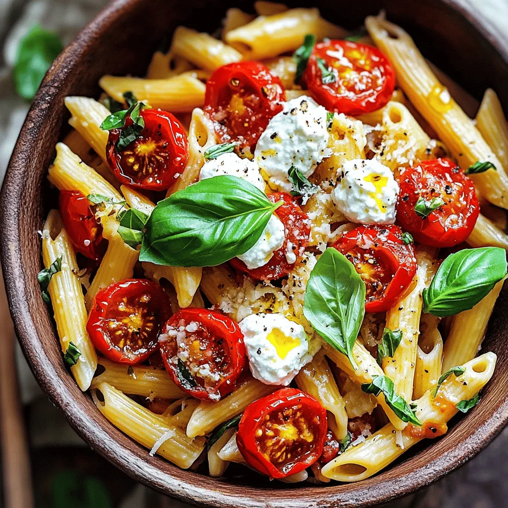 Roasted Tomato Ricotta Pasta Simple and Tasty Dish