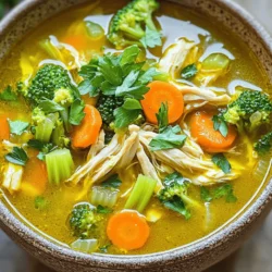 Anti-Inflammatory Turmeric Chicken Soup Recipe Delight