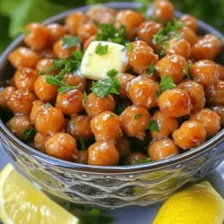 - 1 can (15 oz) chickpeas, drained and rinsed - 3 tablespoons unsalted butter, melted - 4 cloves garlic, minced - 1 teaspoon smoked paprika - 1 teaspoon onion powder - Salt and black pepper to taste - Fresh parsley, chopped - Lemon wedges Gathering the right ingredients is key to this tasty dish. First, I use a can of chickpeas. They are easy and save time. Make sure to drain and rinse them well. Next, I melt three tablespoons of unsalted butter. This adds rich flavor. The butter mixes with four minced garlic cloves for a strong taste. The garlic is a star in this recipe. For seasoning, I add one teaspoon of smoked paprika. It gives a warm, smoky touch. One teaspoon of onion powder adds depth. Then, I sprinkle in salt and black pepper to taste. This enhances all the flavors. When serving, I recommend garnishing with fresh chopped parsley. It adds color and freshness. Lemon wedges are great for a zesty kick. Squeezing lemon over the chickpeas brightens the dish. These ingredients are simple but create a delightful snack or side. The mix of flavors makes every bite special. Set your air fryer to 400°F (200°C). This step takes about 5 minutes. Preheating helps the chickpeas cook evenly and get that nice crisp. In a medium bowl, combine 3 tablespoons of melted butter with 4 cloves of minced garlic. Add 1 teaspoon of smoked paprika and 1 teaspoon of onion powder. Season with salt and black pepper to taste. Mix it all well until you have a smooth blend. The garlic butter gives the chickpeas rich flavor. Take 1 can (15 oz) of chickpeas that you drained and rinsed. Add them to the bowl with the garlic butter mixture. Toss the chickpeas gently until they are fully coated with the mixture. Ensure every chickpea gets flavor. Place the coated chickpeas in the air fryer basket. Arrange them in a single layer. Avoid overcrowding the basket for even cooking. Air fry the chickpeas for 15-20 minutes. Shake the basket halfway through to help them roast evenly. They should turn golden brown and crispy when done. To get the best texture, do not overcrowd the air fryer basket. This helps air flow and cooks the chickpeas evenly. Place them in a single layer. I recommend shaking the basket every 5-7 minutes. This allows all sides to crisp up nicely. Want to kick up the flavor? You can add more spices or herbs. Try a pinch of cayenne for heat, or some dried oregano for a fresh note. Mixing in fresh herbs can brighten the dish, too. Adjust the seasoning to your taste. Serving matters! Use stylish bowls to present your chickpeas. Add lemon wedges for a zesty touch. The lemon juice brightens the flavors and makes the dish pop. You can also sprinkle extra parsley on top for color and freshness. {{image_2}} Want a kick? Add some heat to your dish. You can spice it up by mixing in cayenne pepper or chili powder. Start with half a teaspoon. Taste, then add more if you like. This boosts the flavor and gives it a nice zing. You can also change the flavor by adding herbs. Try using Italian seasoning or fresh herbs. Oregano and thyme work great. These herbs mix well with garlic and butter. Fresh parsley adds a bright touch, too. If you prefer a vegan option, swap the butter for plant-based alternatives. Use vegan butter or olive oil. This keeps the dish tasty while meeting your dietary needs. You won’t miss the butter at all! To store leftovers, let the chickpeas cool down first. Then, place them in an airtight container. This helps keep them fresh. Store the container in the fridge. Use the chickpeas within three days for the best taste. To reheat your chickpeas and keep them crispy, try using the air fryer again. Set it to 350°F (175°C). Heat the chickpeas for about 5 minutes. This method keeps them crunchy and tasty. You can also use a skillet on medium heat. Stir them often to prevent burning. You can freeze chickpeas for later use. First, let them cool completely. Spread them out on a baking sheet in a single layer. Freeze them for 1-2 hours until hard. Then, transfer them to a freezer bag. Label the bag with the date. When you want to eat them, thaw in the fridge overnight. Reheat them in the air fryer for a quick snack! Cook chickpeas in your air fryer for 15-20 minutes. Check them at the halfway mark. Shake the basket to move them around. This helps them cook evenly. You know they are done when they are golden brown and crispy. If they need more time, air fry in 2-minute increments until perfect. Yes, you can use dried chickpeas. Start by soaking them overnight in water. This helps them soften. The next day, drain and rinse them. Cook in boiling water for 1-2 hours until tender. Once cooked, you can follow the recipe as normal. Toss them in the garlic butter mixture and air fry as directed. Garlic butter chickpeas are tasty on their own. They also pair well with many dishes. Try serving them with rice or quinoa. They make a great topping for salads. You can also enjoy them with grilled meats or veggies. For a fun twist, serve with pita bread or as a snack with dips. Air frying chickpeas is easy and fun. We covered the main ingredients, like chickpeas and garlic. I shared step-by-step instructions, tips for the best texture, and ways to boost flavor. You learned about variations, how to store leftovers, and answers to common questions. Try these crispy, garlic butter chickpeas as a snack or side. You can add your twist to make them your own. Enjoy cooking and sharing with friends!