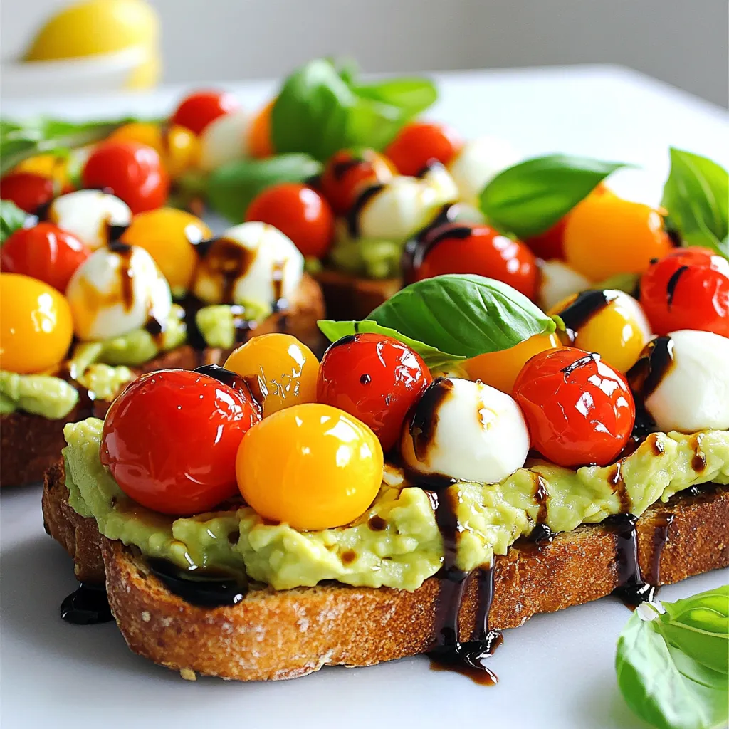 Caprese Avocado Toast 15 Minutes Fresh and Easy Meal
