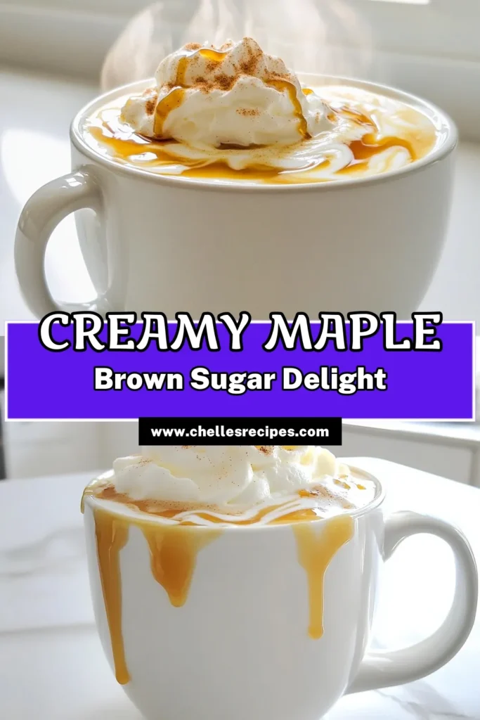 Indulge in the cozy flavors of a Warm Maple Brown Sugar Latte that will brighten your day! This quick and easy recipe combines creamy milk, rich espresso, and the sweetness of maple syrup and brown sugar, finished with a sprinkle of cinnamon. Perfect for a chilly morning or an afternoon pick-me-up! Click through to discover how to make this delicious latte at home. #MapleLatte #CoffeeRecipes #CozyDrinks #CafeStyle
