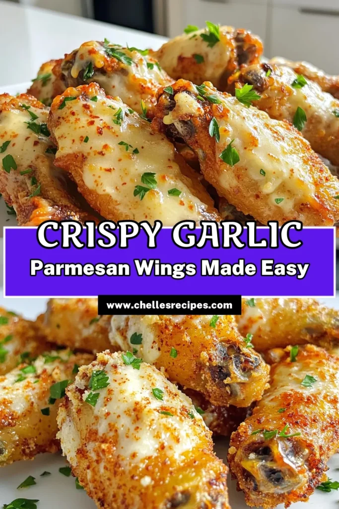 Get ready to cook the ultimate Crispy Garlic Parmesan Chicken Wings! These air-fried delights are easy to make and packed with flavor thanks to garlic, onion, and a deliciously cheesy finish. Perfect for game day or a cozy night in, this recipe will impress everyone! Click now to explore the full recipe and treat your taste buds to something irresistible. #ChickenWings #AirFryerRecipes #ComfortFood #EasyCooking