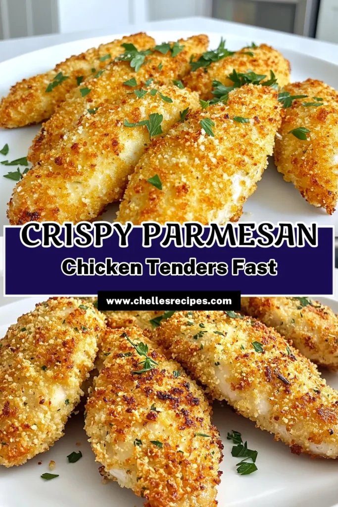 Create a meal your family will love with these Crispy Air Fryer Parmesan Chicken Tenders! With just a few simple ingredients and easy steps, you can make tender, flavorful chicken that’s perfectly golden and crunchy. Perfect for a quick dinner or a delicious snack, these tenders are sure to impress. Click through to discover the full recipe and enjoy your cooking adventure! #AirFryerRecipes #ChickenTenders #HealthyEating #QuickMeals
