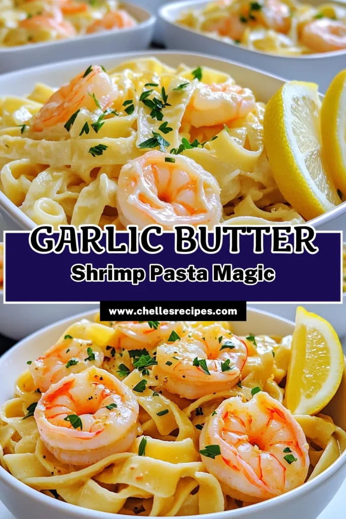 Indulge in a delicious Garlic Butter Shrimp Pasta that's quick and easy to prepare! This flavorful dish combines tender shrimp, fettuccine, and a rich garlic butter sauce that will impress everyone at the dinner table. Perfect for busy weeknights or special occasions, discover the step-by-step recipe that will make your taste buds dance. Click to explore this mouthwatering recipe and elevate your pasta game! #GarlicButterShrimp #ShrimpPasta #EasyRecipes #PastaLovers