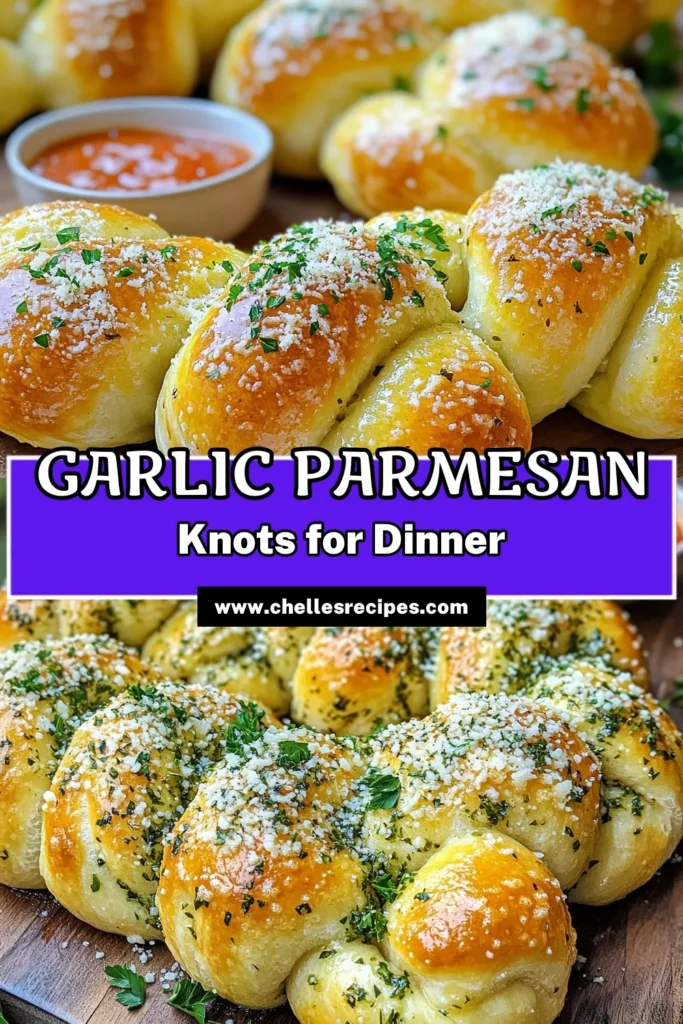 Indulge in these mouthwatering Herb Garlic Parmesan Knots that are perfect for any occasion! With just a few simple ingredients, you can whip up these delicious bites in no time. Learn how to make soft, buttery knots infused with garlic and topped with savory Parmesan. Ready to impress your family and friends? Click through for the full recipe and tips! #GarlicKnots #ParmesanKnots #HomemadeBaking #EasyRecipes