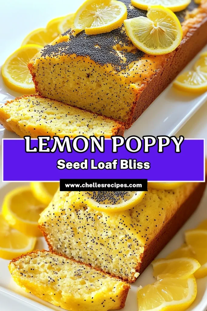 Indulge in the refreshing taste of Lemon Poppy Seed Delight with this easy recipe! Perfectly fluffy and bursting with lemon, this delightful loaf is a must-try. Follow simple steps to bake this delicious treat that serves 8. Ready to bake something amazing? Click to explore the full recipe and enjoy a slice of sunshine today! #LemonPoppySeed #BakingRecipes #DessertLove #HomeBaking