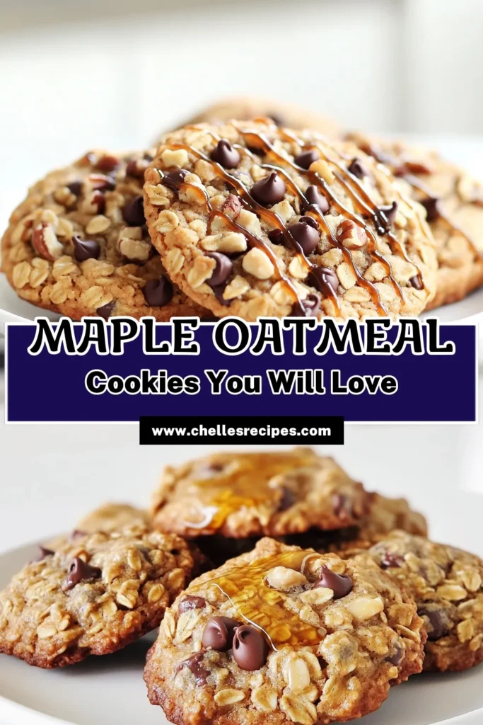 Indulge in the deliciousness of Maple Brown Sugar Oatmeal Cookies! These soft and chewy treats are made with wholesome ingredients like oats, maple syrup, and a touch of cinnamon. Perfect for any occasion, they are sure to satisfy your sweet tooth. Click through for the full recipe and get ready to bake a batch that everyone will love. Enjoy the goodness of homemade cookies today! #OatmealCookies #Baking #CookieRecipe #MapleSyrup