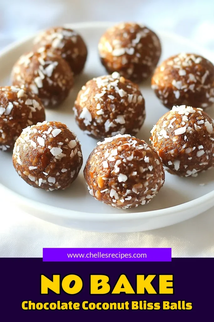 Get ready to indulge in these No Bake Chocolate Coconut Energy Balls! Packed with wholesome ingredients like oats, almond butter, and shredded coconut, these energy bites are perfect for a quick snack or a pre-workout boost. Easy to make in just 15 minutes, they’re a delicious treat that everyone will love. Click to explore the full recipe and start your healthy snacking journey today! #NoBakeRecipes #HealthySnacks #EnergyBalls #ChocolateLovers