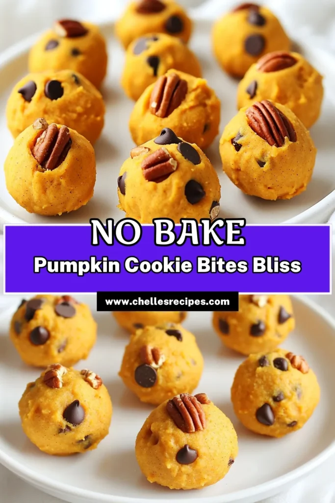 Get ready to indulge in No-Bake Pumpkin Cookie Dough Bites, the perfect fall treat! Made with wholesome ingredients like almond flour and pumpkin puree, these bites are easy to whip up and packed with delicious flavors. In just 15 minutes, you can create a delightful snack that's both healthy and satisfying. Click through to discover the full recipe and enjoy these festive treats today! #PumpkinRecipes #NoBakeTreats #HealthySnacks #FallDesserts