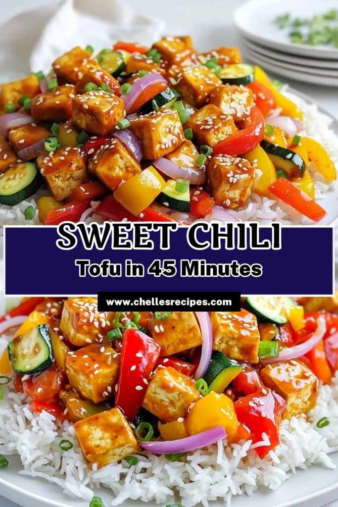 Savor the bold flavors of Sweet Chili Tofu Delight with this easy, delicious recipe! Perfectly crispy tofu combined with colorful bell peppers, zucchini, and a sticky sweet chili sauce will elevate your meal. Ready in just 45 minutes, this dish is great for busy weeknights or impressing guests. Click to explore the full recipe and bring a burst of flavor to your table! #TofuRecipes #VeganDelight #HealthyEating #SweetChiliSauce