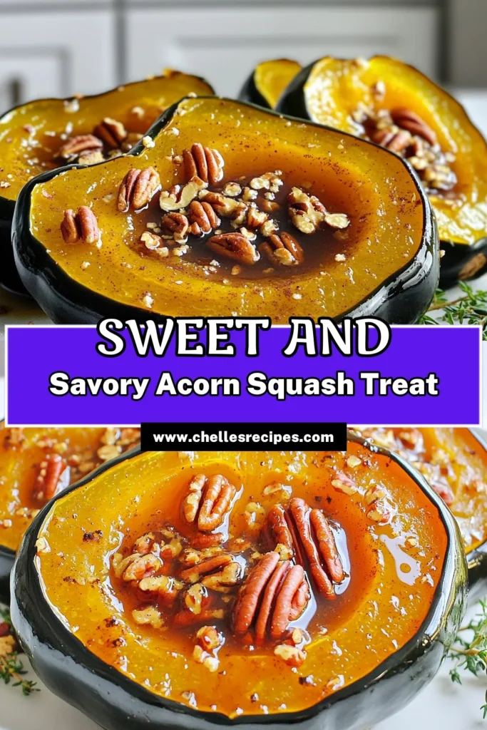 Savor the flavors of fall with this delicious maple cinnamon roasted acorn squash recipe! Perfectly caramelized and infused with maple syrup, cinnamon, and nutmeg, this dish is a must-try for cozy gatherings or weeknight dinners. Easy to make and packed with nutrients, it’s a delightful side or light main course. Click to explore the full recipe and impress your family with this tasty treat! #MapleCinnamonSquash #FallRecipes #HealthyEating #AcornSquash