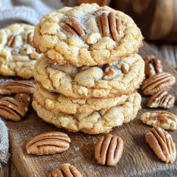 - 1 cup unsalted butter - 1 cup brown sugar (packed) - 1/2 cup granulated sugar - 1/4 cup maple syrup - 1 teaspoon pure vanilla extract - 2 large eggs - 3 cups all-purpose flour - 1 teaspoon baking soda - 1/2 teaspoon salt - 1 cup chopped pecans - 1/2 teaspoon ground cinnamon (optional) - Extra granulated sugar for sprinkling These ingredients work together to create a warm, sweet cookie that delights. The unsalted butter adds richness, while the brown sugar gives a lovely caramel flavor. Granulated sugar balances the mix, and maple syrup infuses the cookies with that iconic, sweet touch. Using pure vanilla extract boosts the flavor, making each bite memorable. Eggs help bind the dough, ensuring a soft texture. All-purpose flour serves as the base, while baking soda helps the cookies rise. The salt enhances the sweetness and the chopped pecans add crunch and nutty flavor. You can choose to add ground cinnamon for a cozy, spicy note. Sprinkling extra sugar before baking gives a nice finish and slight crunch. Each ingredient plays a vital role in making these brown butter maple pecan cookies a standout treat. To brown the butter, melt it in a medium saucepan over medium heat. Stir it often. Keep cooking until the butter turns golden brown and smells nutty. This takes about 5 to 7 minutes. When you see small brown bits, it’s ready. Be careful not to let it burn. In a large bowl, blend the brown sugar and granulated sugar with the brown butter. Use an electric mixer on medium speed. Mix until everything is smooth and fluffy. This step gives the cookies a nice texture. Now, add the maple syrup and vanilla extract. Add the eggs one at a time. Beat well after each addition. This helps the mixture stay smooth and well combined. In another bowl, whisk together the flour, baking soda, salt, and ground cinnamon if you want. Make sure it’s well mixed. This step is key for even baking. Slowly add the dry mix to the wet mix. Stir gently until just combined. Do not overmix! Fold in the chopped pecans carefully. This keeps the cookies soft and chewy. Cover the bowl with plastic wrap and chill the dough for at least 30 minutes. Chilling helps the cookies keep their shape while baking. This step is very important. While the dough chills, preheat your oven to 350°F (175°C). Line a baking sheet with parchment paper. This makes cleanup easier. Scoop out about tablespoon-sized portions of dough. Roll them into balls and place them on the baking sheet. Leave about 2 inches between each ball. This gives them room to spread. Bake in the preheated oven for 10 to 12 minutes. Look for edges that are lightly golden. The center may look soft, but it will firm up as they cool. Let the cookies cool on the baking sheet for 5 minutes. Then, transfer them to a wire rack to cool completely. For a sweet touch, sprinkle some granulated sugar on top of the warm cookies. Enjoy your treats! To make great brown butter, you must watch it closely. Start by melting the butter over medium heat. Stir it often to help it cook evenly. Look for a golden color and a nutty smell. This process takes about 5 to 7 minutes. If it starts to smell burnt, remove it right away. For even browning, use a light-colored saucepan. This way, you can see the butter change color. Make sure the heat is steady and not too high. Adjust the heat as needed. You can add spices to boost the flavor. Ground cinnamon makes a nice touch. You might also try nutmeg or allspice for warmth. These spices work well with maple and pecans. Always use quality ingredients for the best taste. Fresh maple syrup provides a rich flavor. Choose real vanilla extract instead of imitation for a deeper taste. If you want chewier cookies, adjust the baking time. Bake them for about 10 to 12 minutes. The edges should be lightly golden while the center remains soft. They will firm up as they cool. For the best cookie consistency, do not overmix the dough. Mix until just combined, then gently fold in the pecans. Chilling the dough helps too. It ensures your cookies keep their shape while baking. {{image_2}} You can change the nuts in these cookies. Try using walnuts or pecans for a new twist. Each nut brings its own flavor and crunch. You can also swap the maple syrup. Honey or agave work well here. Each option offers a different sweetness, giving you a fun spin on the classic. Adding chocolate chips makes these cookies even more delightful. You can use dark, milk, or white chocolate chips. They melt and add richness. Dried fruits, like cranberries or raisins, can also be great additions. They add a nice chewy texture and a fruity note to the cookies. If you're looking for gluten-free options, use almond flour or a gluten-free blend. Make sure to check the labels to avoid any gluten. For a vegan version, replace butter with coconut oil and eggs with a flaxseed mixture. Mix one tablespoon of flaxseed meal with three tablespoons of water. Let it sit until it thickens. This helps bind the cookies without eggs. To keep your cookies fresh at room temperature, store them in an airtight container. This helps maintain their soft texture. Place a piece of parchment paper between layers if you stack them. This prevents sticking and keeps them nice. If you want to save cookies for later, freezing is a great option. Start by letting them cool completely. Then, place cookies in a single layer on a baking sheet. Freeze for about an hour. After that, transfer the cookies to a freezer bag. This helps keep them fresh for up to three months. When ready to enjoy, let them thaw at room temperature. For a warm treat, you can reheat them in the oven at 350°F for about 5 minutes. These cookies stay fresh for about one week at room temperature. If stored properly, they can last up to three months in the freezer. Check for any signs of spoilage, like a hard texture or an off smell. If they feel dry or crumbly, it’s best to toss them out. Keeping an eye on freshness ensures you enjoy the best flavor and texture! Look for a few signs. The edges will turn a light golden brown. The center may look soft. This means they are ready to come out. Let them cool a bit, and they will firm up. Yes, you can freeze the cookie dough. First, scoop and shape the dough into balls. Place them on a baking sheet and freeze until solid. Once frozen, transfer them to a zip-top bag. Label the bag with the date. You can freeze it for up to three months. If you don't have brown sugar, you can use white sugar. Add one tablespoon of molasses for each cup of white sugar. This will mimic the taste of brown sugar well. You can also use coconut sugar or maple sugar as alternatives. To get chewy cookies, try a few tricks. Use more brown sugar than white sugar. This adds moisture. Also, don’t overbake them. Take them out when they look slightly underbaked. Let them cool on the sheet for a bit. Yes! You can replace eggs with several options. Use 1/4 cup applesauce for each egg. You can also use mashed banana or a mix of 1 tablespoon flaxseed meal with 2.5 tablespoons water. Allow it to sit for a few minutes to thicken. To boost the maple flavor, use pure maple extract. You can also add a bit more maple syrup in the mix. Sprinkle some maple sugar on top before baking. This adds a nice touch. This blog post covered key ingredients and steps to bake delicious cookies. You learned how to brown butter and mix the right ingredients for perfect texture. We explored tips for flavor enhancement and provided variations to suit your taste. Finally, I shared storage advice to keep your cookies fresh. Remember, baking is about trying new things. Don’t be afraid to mix up the recipe. Enjoy your homemade cookies and share them with friends!