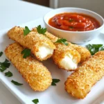 - 12 oz mozzarella cheese sticks - 1 cup all-purpose flour - 2 large eggs - 1 tablespoon water - 1 cup breadcrumbs (preferably panko) - ½ teaspoon garlic powder - ½ teaspoon onion powder - ½ teaspoon dried oregano - Salt and pepper to taste - Cooking spray or olive oil spray - Marinara sauce for dipping - Air fryer - Shallow bowls for breading - Plate for holding breaded sticks - Measuring cups and spoons To make perfect air fryer mozzarella sticks, you need good ingredients. The main star is mozzarella cheese. I recommend using sticks cut in half. This shape helps them cook evenly. You will also need flour for the first coat. It helps the egg stick better. Next, you will whisk two large eggs with a tablespoon of water. This mixture creates a nice binding layer. It keeps the breadcrumbs on the cheese. For the crunch, panko breadcrumbs work best. They give the sticks a crispy texture. For extra flavor, you can add garlic powder, onion powder, and dried oregano. A pinch of salt and pepper enhances the taste. Don't forget cooking spray! It helps to crisp up the sticks in the air fryer. Lastly, a small bowl of marinara sauce makes the perfect dip. It adds a rich, tangy flavor that complements the cheese. With these ingredients gathered, you are ready to start creating a delicious snack. - Start by cutting the mozzarella cheese sticks in half. - Place them in the freezer for about 30 minutes. This helps them hold their shape while cooking. - Next, prepare your breading station. Use three shallow bowls. - In the first bowl, add flour with a pinch of salt and pepper. - In the second bowl, whisk the eggs with water until smooth. - In the third bowl, mix breadcrumbs, garlic powder, onion powder, dried oregano, and a bit of salt and pepper. - Take a cheese stick from the freezer. Roll it in the flour first. Make sure it’s fully coated. - Next, dip it into the egg wash. Let any extra egg drip off. - Finally, roll the cheese stick in the breadcrumb mix until it’s covered. - Place the breaded sticks on a plate. Repeat this for all cheese sticks. - Preheat your air fryer to 390°F (200°C) for about 5 minutes. - Lightly spray the air fryer basket with cooking spray. - Arrange the mozzarella sticks in a single layer. Don’t overcrowd the basket. - Spray the tops of the sticks with cooking spray. - Cook the mozzarella sticks for 6-8 minutes, or until they are golden brown and crispy. - Halfway through, flip the sticks for even cooking. - Use panko breadcrumbs for a great crunch. They give a light, airy texture. - The egg wash is key. Make sure to coat the cheese sticks well. This helps the breadcrumbs stick better. - Don’t overcrowd the air fryer basket. This leads to soggy sticks. Cook in batches if needed. - Freezing the cheese sticks is important. It helps them keep their shape while cooking. - Garnish your sticks with fresh herbs like parsley. It adds color and flavor. - Marinara sauce is the best dip. Try adding garlic or herbs for extra taste. {{image_2}} You can switch up the cheese in your mozzarella sticks. Cheddar gives a sharp bite. Pepper jack adds a spicy kick. For fun, try mixing cheeses. A blend of mozzarella and cheddar creates a rich flavor. You can also use smoked gouda for a unique twist. Each cheese brings its own taste, making your sticks special. If you need a gluten-free option, you can still enjoy these mozzarella sticks. Substitute all-purpose flour with gluten-free flour. This keeps the coating crunchy. For the breadcrumbs, use gluten-free panko. This change ensures you don’t lose texture. Both swaps let everyone enjoy this tasty treat. Want to spice up your mozzarella sticks? Add garlic powder to the breadcrumb mix for a savory kick. Try onion powder too; it adds depth. For heat, mix in chili flakes. Fresh herbs like basil or parsley can also brighten the flavor. These simple tweaks make each bite even better. You can keep cooked mozzarella sticks in a sealed container. Use an airtight container to keep them fresh. It helps to place parchment paper between layers. This prevents them from sticking together. To keep your mozzarella sticks crispy, the air fryer is the best choice. Reheat them at 350°F (175°C) for about 3-5 minutes. This will help restore their crunch. The microwave can make them soft. If you use a microwave, heat them for only a short time. You can freeze both uncooked and cooked mozzarella sticks. For uncooked ones, lay them on a tray and freeze until solid. Then, transfer them to a freezer bag. For cooked sticks, let them cool fully before freezing. Store them in an airtight container. This helps keep them tasty for longer. Yes, you can use fresh mozzarella. However, it may melt more quickly. This can lead to a mess if not handled carefully. I recommend using firmer cheese to keep your sticks intact during cooking. Cooked mozzarella sticks can be stored for up to three days. Keep them in an airtight container in the fridge. They may lose some crispiness, but they will still taste great. Absolutely! You can bake them in the oven instead. Preheat the oven to 400°F (200°C). Arrange the sticks on a baking sheet and bake for 10-12 minutes. Keep an eye on them to ensure they don’t burn. Marinara sauce is the classic choice. You can also try ranch dressing, garlic aioli, or even a spicy sriracha mayo. Each adds a fun twist to your cheesy snack. Look for a golden-brown color on the outside. If they are crispy and you can see some cheese bubbling out, they are ready to eat. Always check after 6 minutes to avoid overcooking. You learned how to make delicious mozzarella sticks at home. From ingredients to storage tips, every step is easy to follow. Remember to freeze the cheese for better crunch and use panko for that extra crispiness. Try different cheeses for exciting flavors and store leftovers safely. Enjoy these cheesy snacks any time! With these tips, you'll impress your friends and family with perfect mozzarella sticks every time.