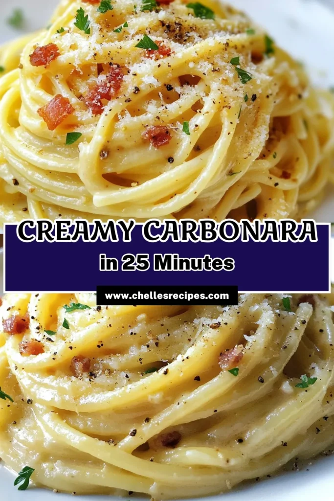 Discover the Ultimate Carbonara recipe that's perfect for pasta lovers! This creamy spaghetti carbonara features crispy pancetta and a rich homemade carbonara sauce that will transport you straight to Italy. With easy steps, you can whip up this authentic Italian carbonara in no time. Enjoy a comforting meal that impresses! Save this recipe for a delicious dinner tonight! #UltimateCarbonara #CreamySpaghetti #EasyCarbonara #PastaRecipe