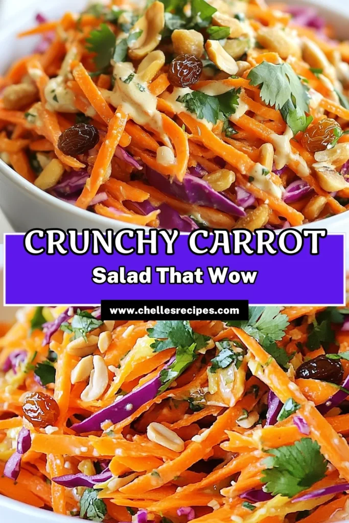 Discover the viral carrot salad recipe that's taking the internet by storm! This healthy carrot salad features a creamy Greek yogurt dressing, making it both delicious and nutritious. Packed with shredded cabbage, fresh veggies, and a hint of sweetness, this shredded cabbage salad is perfect for any occasion. Try these nutritious carrot recipes today and elevate your salad game. Save this recipe for your next meal! #CarrotSalad #HealthyRecipes #Salad #NutritiousEats
