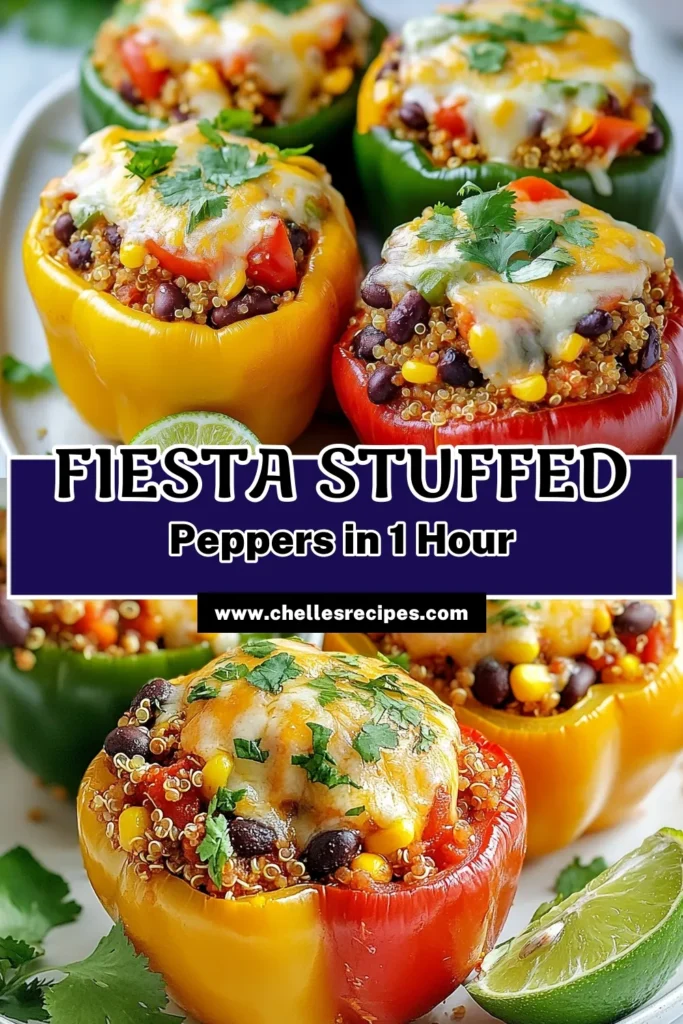 Discover a delicious stuffed bell peppers recipe that’s perfect for any occasion! These quinoa stuffed peppers are packed with nutritious ingredients like black beans, corn, and spices, making them a fantastic option for healthy stuffed peppers. Try these vegetarian stuffed peppers for a fiesta on your plate! Save this recipe for a tasty dinner that everyone will love. #StuffedBellPeppers #QuinoaStuffedPeppers #HealthyStuffedPeppers #VegetarianStuffedPeppers
