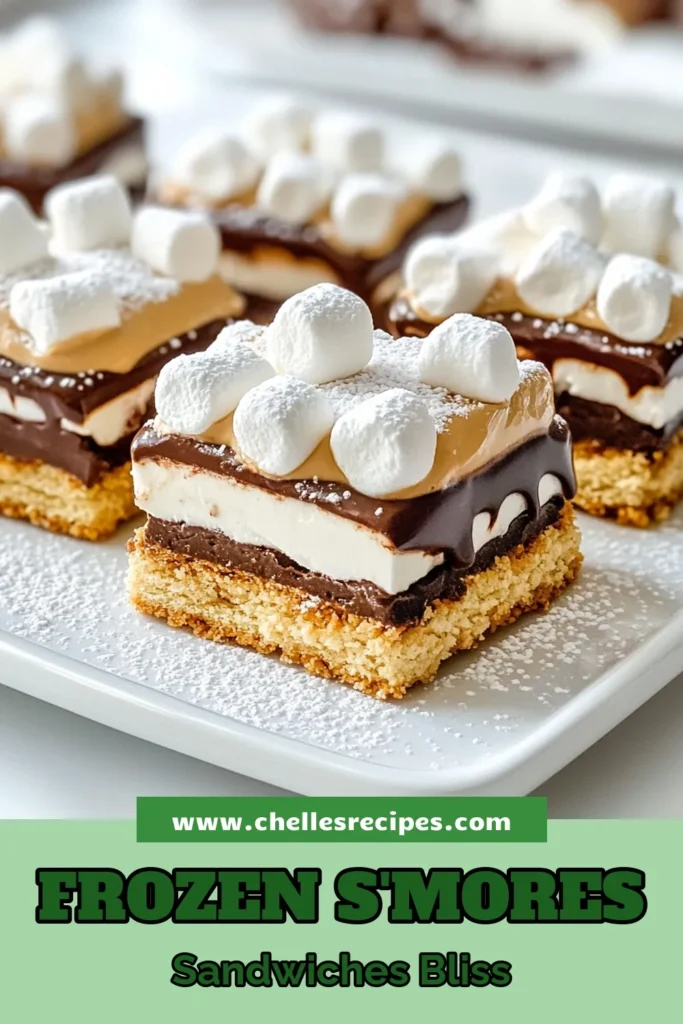Indulge in this delightful frozen s'mores recipe—perfect for summer! These easy s'mores sandwiches blend creamy homemade s'mores ice cream with graham crackers for a no-bake s'mores dessert. Enjoy these frozen treats for summer gatherings or as a sweet family treat. Try this recipe today and beat the heat with a cool, creamy bite! Don't forget to save and share! #FrozenSmores #NoBakeDessert #SummerTreats #HomemadeIceCream