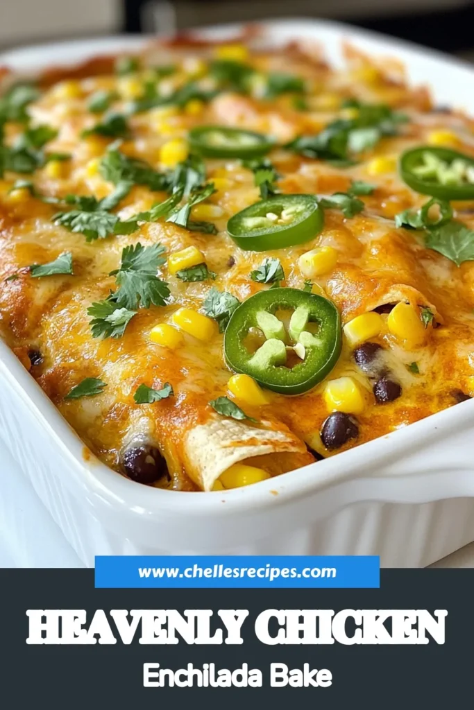 Discover the ultimate comfort food with this easy Chicken Green Enchilada Casserole! This Cheesy Chicken Casserole combines tender shredded chicken, black beans, and vibrant corn in a delicious green enchilada sauce, making it the perfect Mexican Chicken Casserole for your family dinner. Ready in just 50 minutes, this simple Green Enchilada Recipe is sure to impress! Save this recipe for your next meal! #Enchiladas #CasseroleRecipes #MexicanFood #EasyRecipes