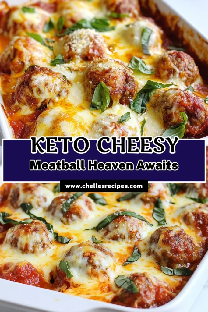 Indulge in this delicious Keto meatball casserole that's perfect for a weeknight meal! With easy low carb meatballs and rich, cheesy goodness, this casserole features a sugar-free marinara sauce that keeps it healthy and tasty. Ideal for your collection of cheesy keto recipes, this easy keto dinner idea is sure to please everyone. Try it tonight and save for later! #KetoRecipes #EasyKeto #LowCarb #KetoCasserole