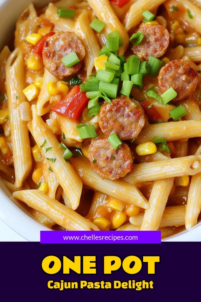 Dive into the flavor-packed world of One Pot Cajun Sausage Pasta! This dish combines savory smoked sausage, fresh veggies, and creamy goodness all in one pot, making it the perfect weeknight meal. With just 30 minutes of prep and cook time, you can enjoy a delightful pasta experience that’s easy to make and clean up. Click through for the full recipe and impress your family tonight! #CajunPasta #OnePotMeal #EasyRecipes #DinnerIdeas