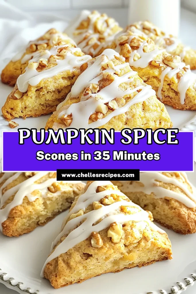 Looking for a cozy treat this fall? Try these easy pumpkin scones! Packed with warm spices and topped with a delicious pumpkin scone icing, this homemade scones with pumpkin recipe is your perfect companion for chilly mornings. Ideal for fall baking recipes, these pumpkin spice scones are easy to make and a delight to enjoy. Click to save and bake a batch today! #PumpkinSpice #FallBaking #SconeRecipe #PumpkinScones