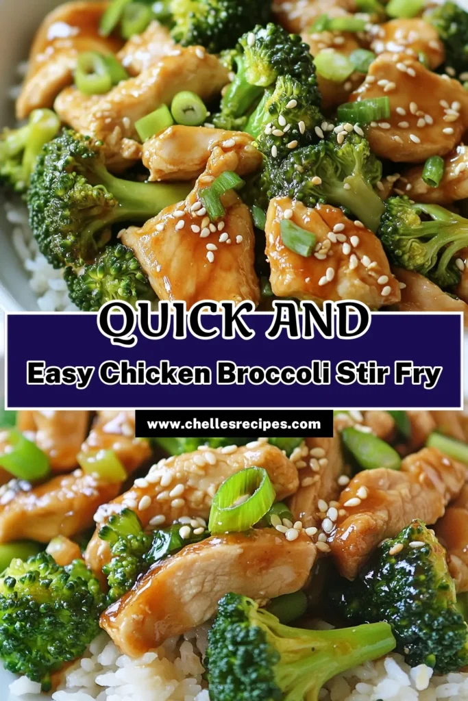 Discover the deliciousness of this Five-Ingredient Chicken Broccoli Stir Fry, your new go-to for quick dinner ideas! This easy chicken recipe combines tender chicken breast, fresh broccoli, and a flavorful low sodium soy sauce recipe, all in just 20 minutes. Perfect for busy weeknights, this five-ingredient stir fry is nutritious and satisfying. Save this recipe for a simple weeknight meal that your family will love! #ChickenBroccoliStirFry #EasyChickenRecipe #QuickDinnerIdeas #FiveIngredientStirFry